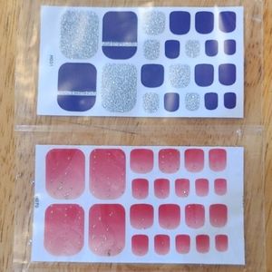 Set of 2 toenail stickers